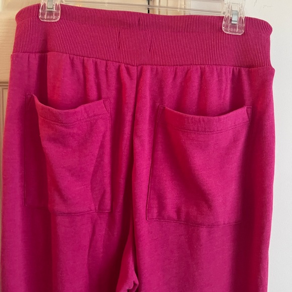 LOFT Lou & Grey Pink fleece joggers M - Picture 7 of 10